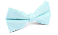 Mint Blue Cotton Bow Tie