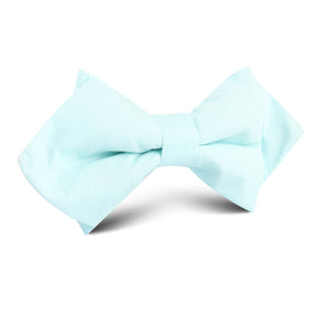 Mint Blue Cotton Diamond Bow Tie