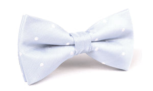 Mint Blue with White Polka Dots Bow Tie