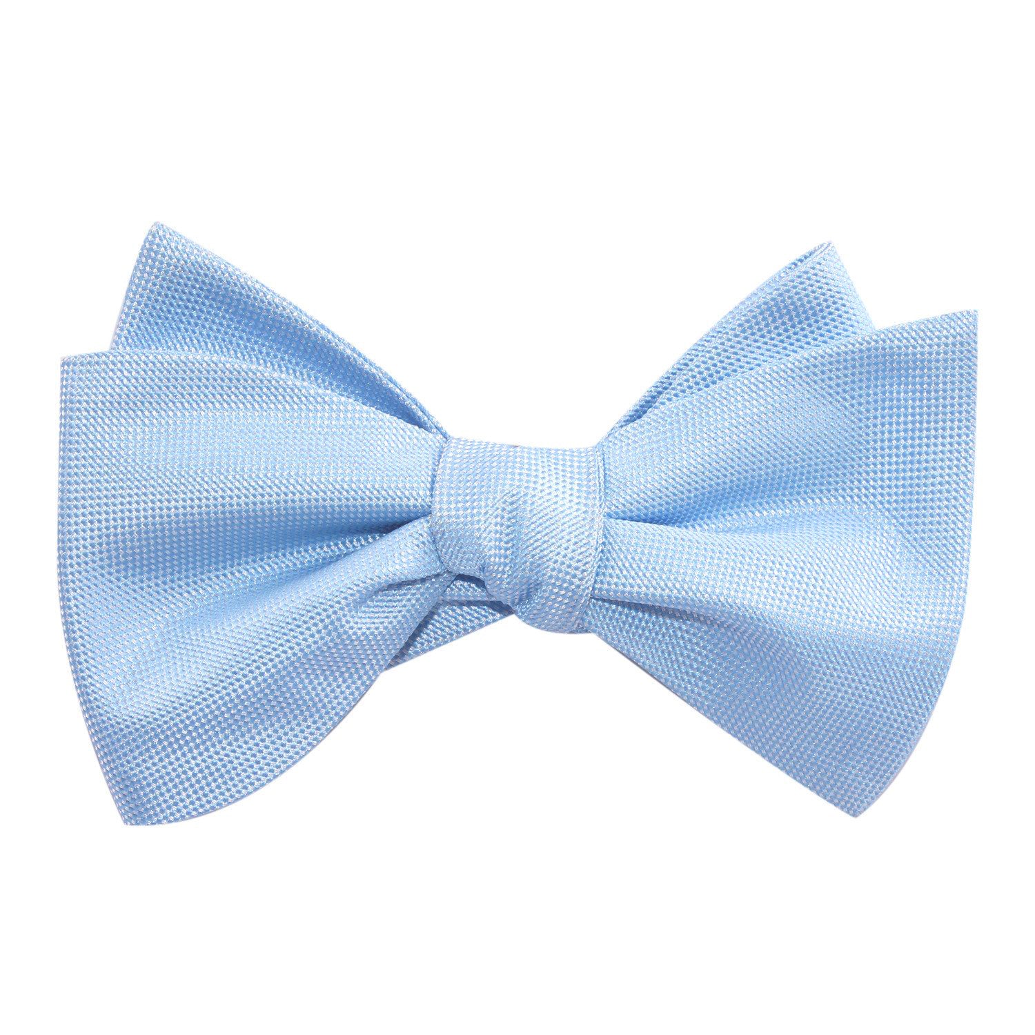 Mint Blue Self Tie Bow Tie 1