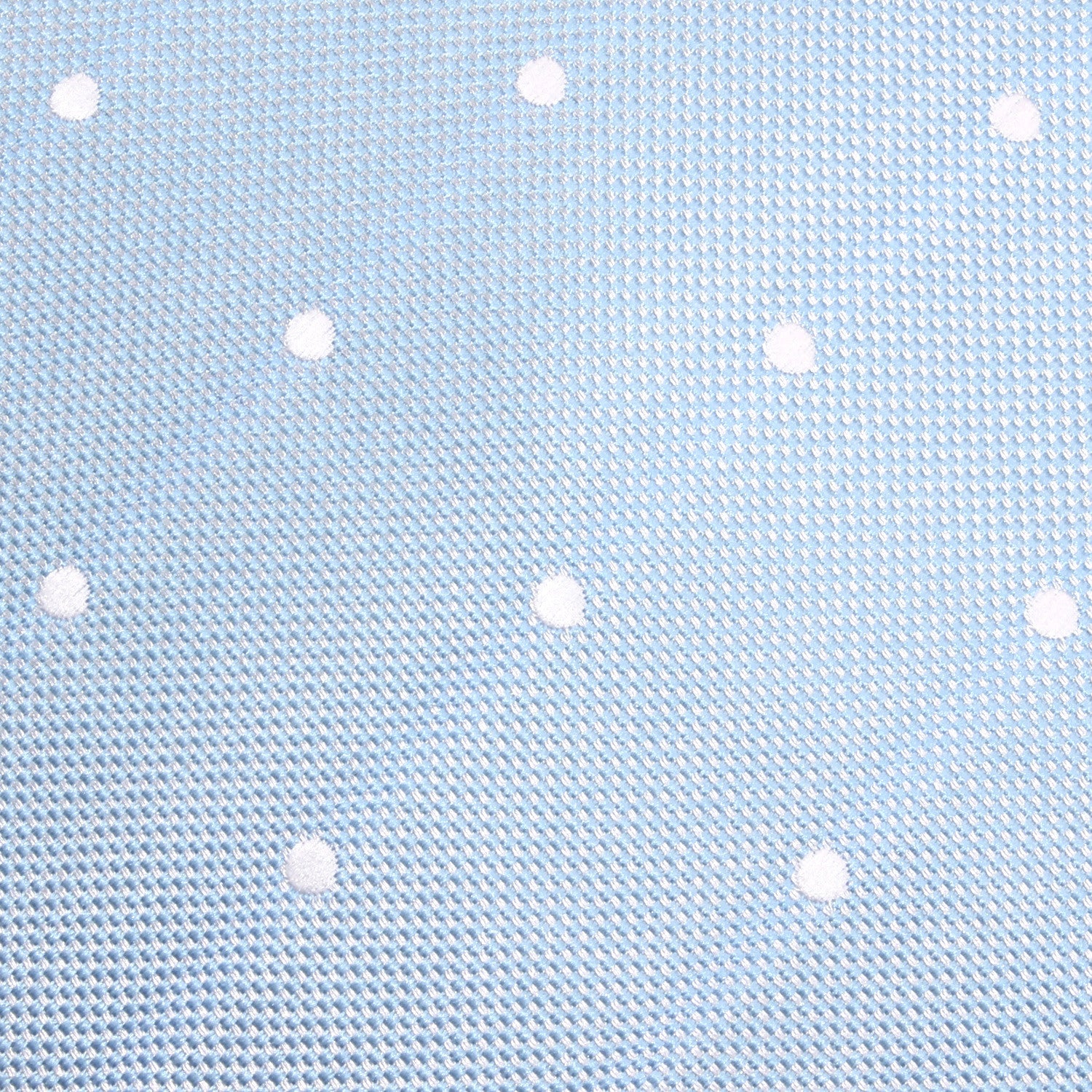 Mint Blue with White Polka Dots Skinny Tie Fabric