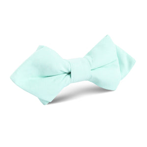 Mint Green Cotton Diamond Bow Tie