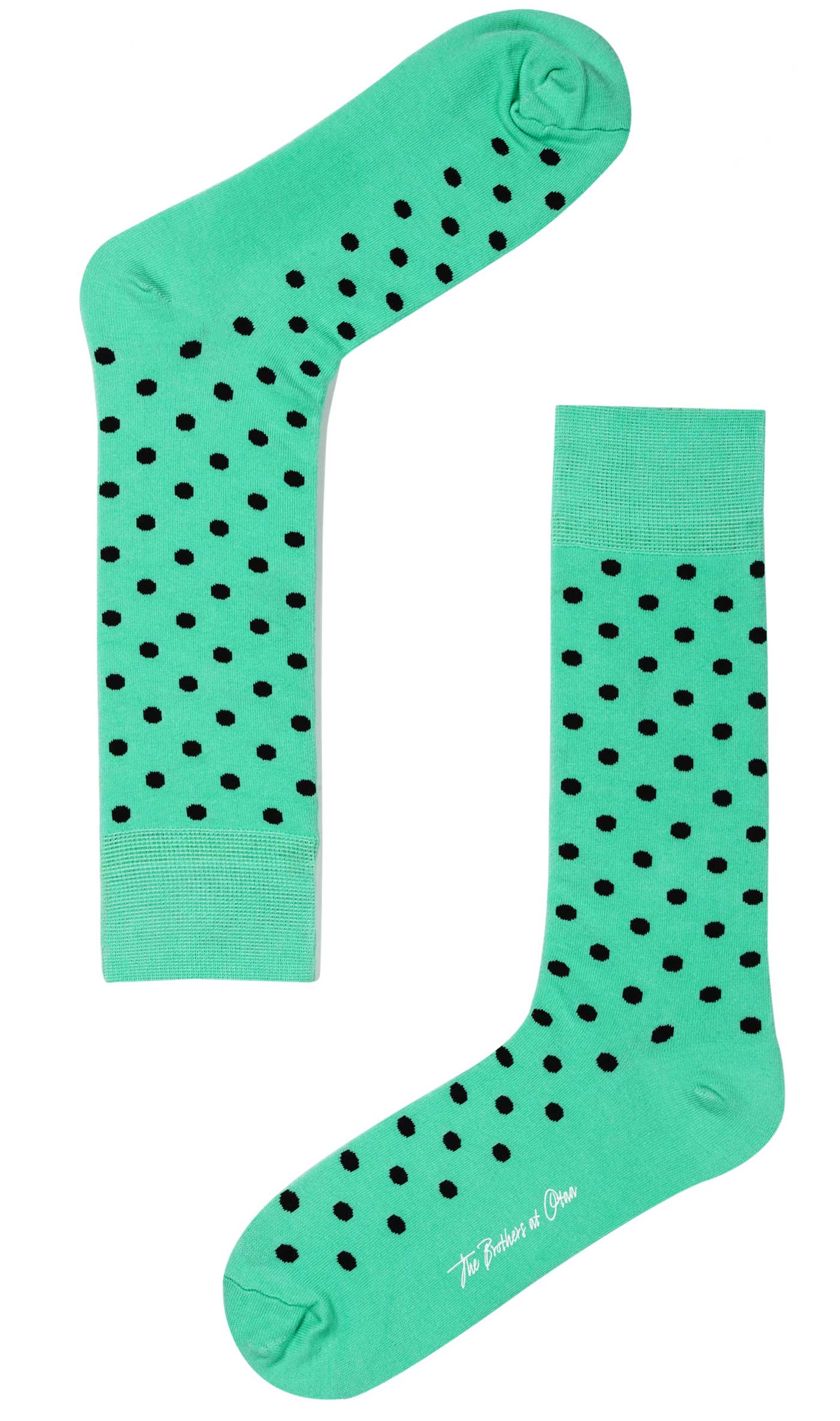 Mint Green Dot Socks