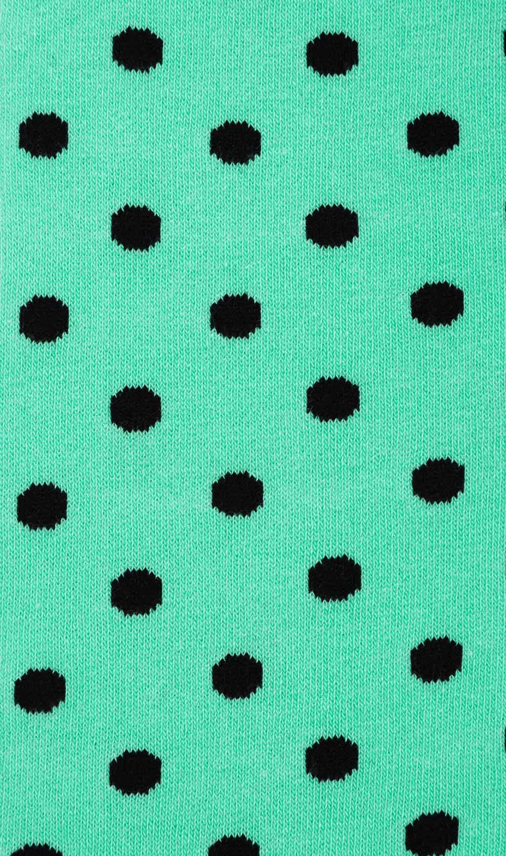 Mint Green Dot Socks Fabric