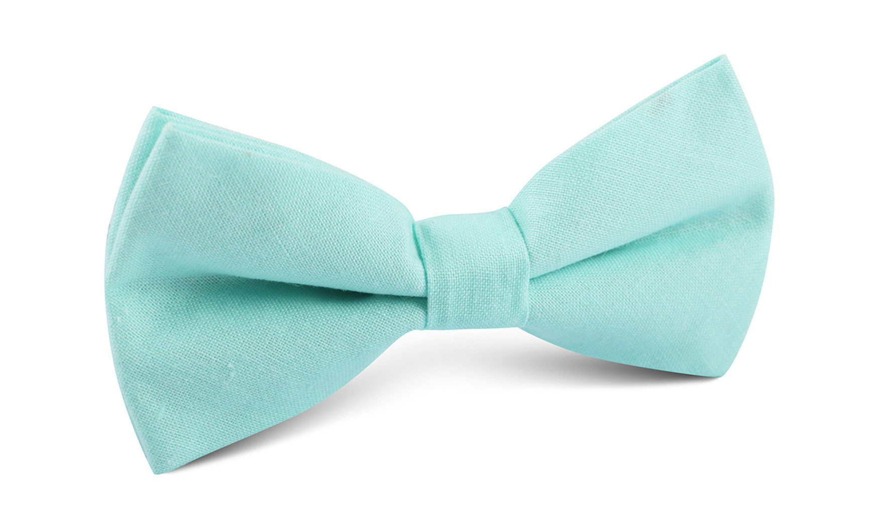 Mint Green Linen Bow Tie
