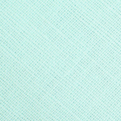 Mint Green Linen Fabric Self Tie Diamond Tip Bow TieL176