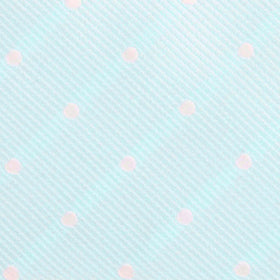 Mint Green with White Polka Dots Pocket Square
