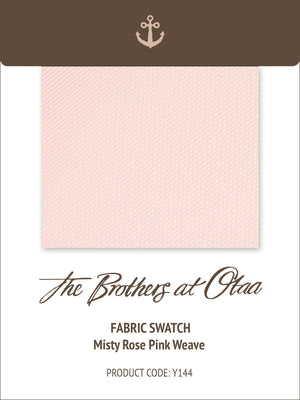 Fabric Swatch (Y144) - Misty Rose Pink Weave