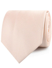 Misty Rose Pink Weave Neckties