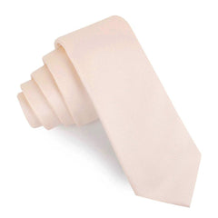 Misty Rose Pink Weave Skinny Tie