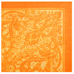 Moaning Minnie Orange Wool Pocket Square Fold