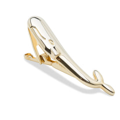 Moby Dick Gold Whale Tie Bar