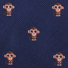 Monkey Fabric Skinny Tie