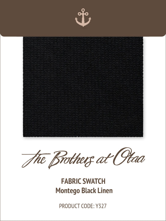 Fabric Swatch (Y327) - Montego Black Linen