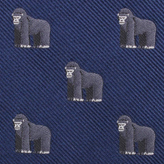 Mountain Gorilla Fabric Skinny Tie