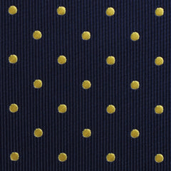 Mr Churchill Yellow Dots Skinny Tie Fabric