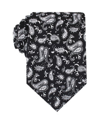 Mr Pollard Black Paisley Necktie