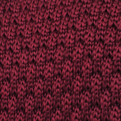 Mulled Burgundy Knitted Tie Fabric