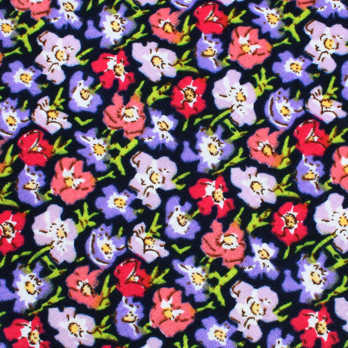 Murcia Purple Floral Bow Tie Fabric