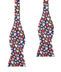 Murcia Purple Floral Self Bow Tie