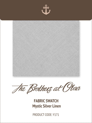 Fabric Swatch (Y171) - Mystic Silver Linen