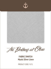 Mystic Silver Linen Y171 Fabric Swatch
