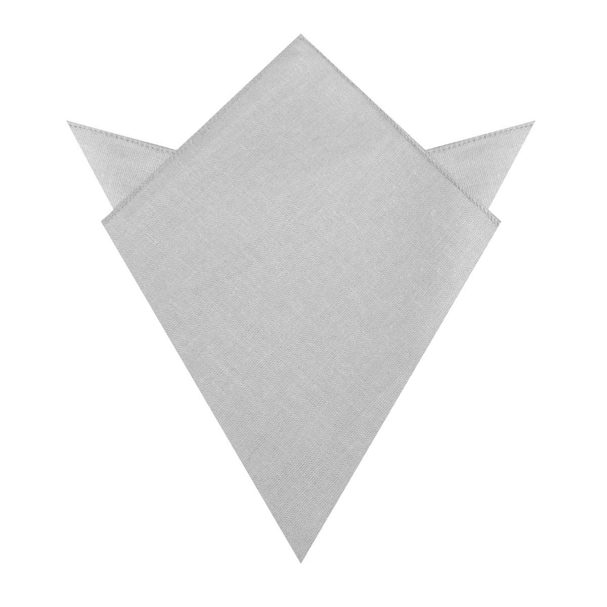 Mystic Silver Linen Pocket Square