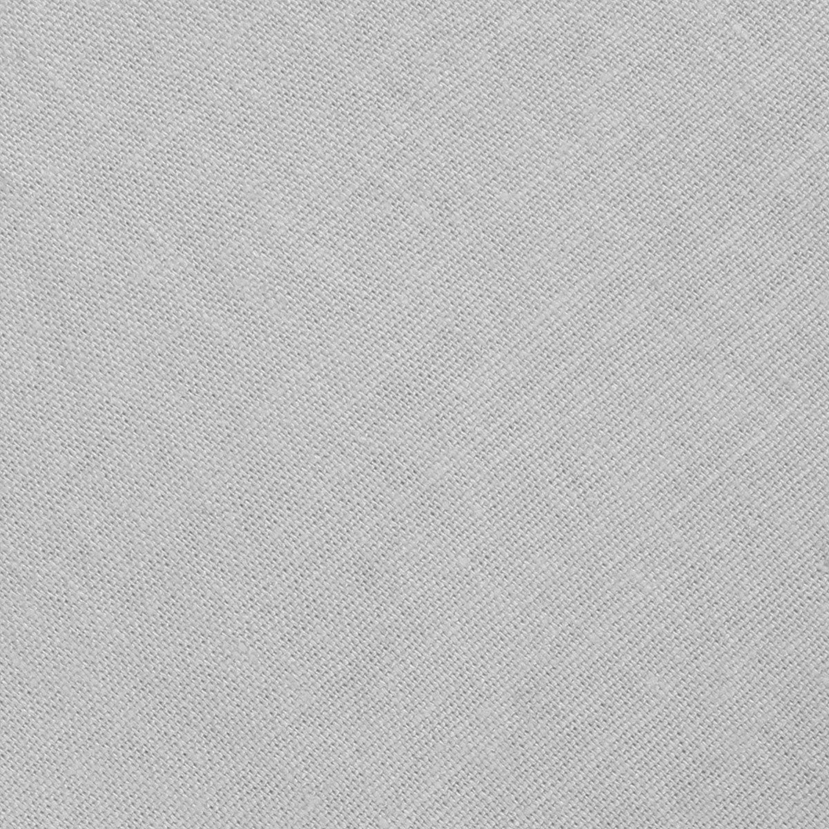Mystic Silver Linen Pocket Square Fabric