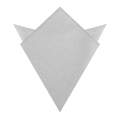 Mystic Silver Linen Pocket Square