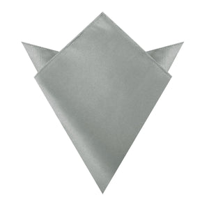 Mystic Silver Satin Pocket Square