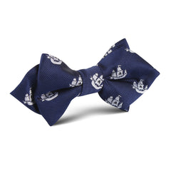 Nautical Pirate Ship Diamond Bow Tie