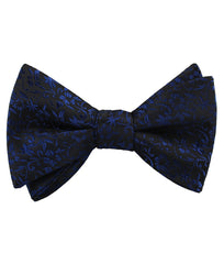 Navy Blue Liberty Floral Self Tied Bow Tie