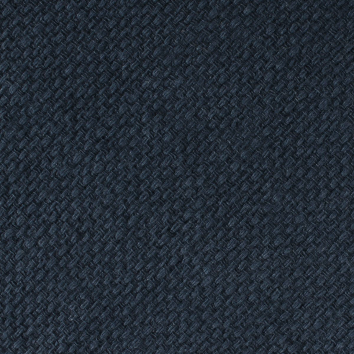 Navy Blue Basket Weave Linen Necktie Fabric