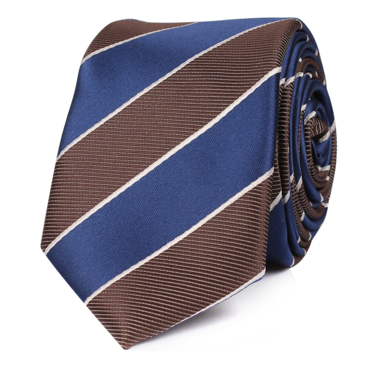 Navy Blue Black White Diagonal - Skinny Tie OTAA roll
