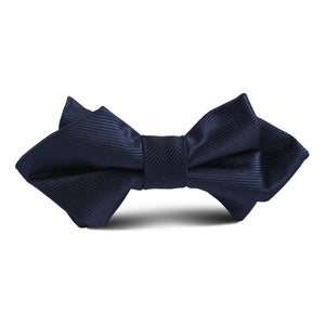 Navy Blue Classic Kids Diamond Bow Tie