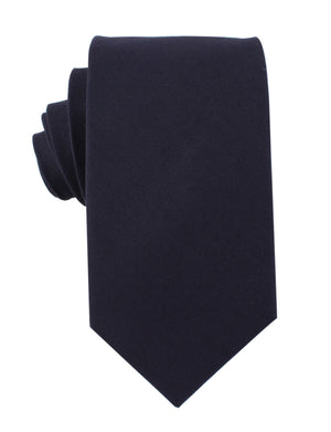 Navy Blue Cotton Necktie