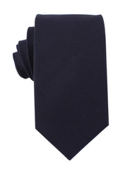 Navy Blue Cotton Necktie