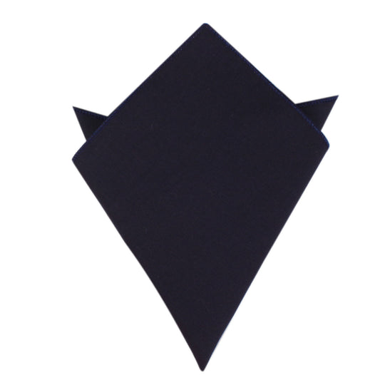 Navy Blue Cotton Pocket Square