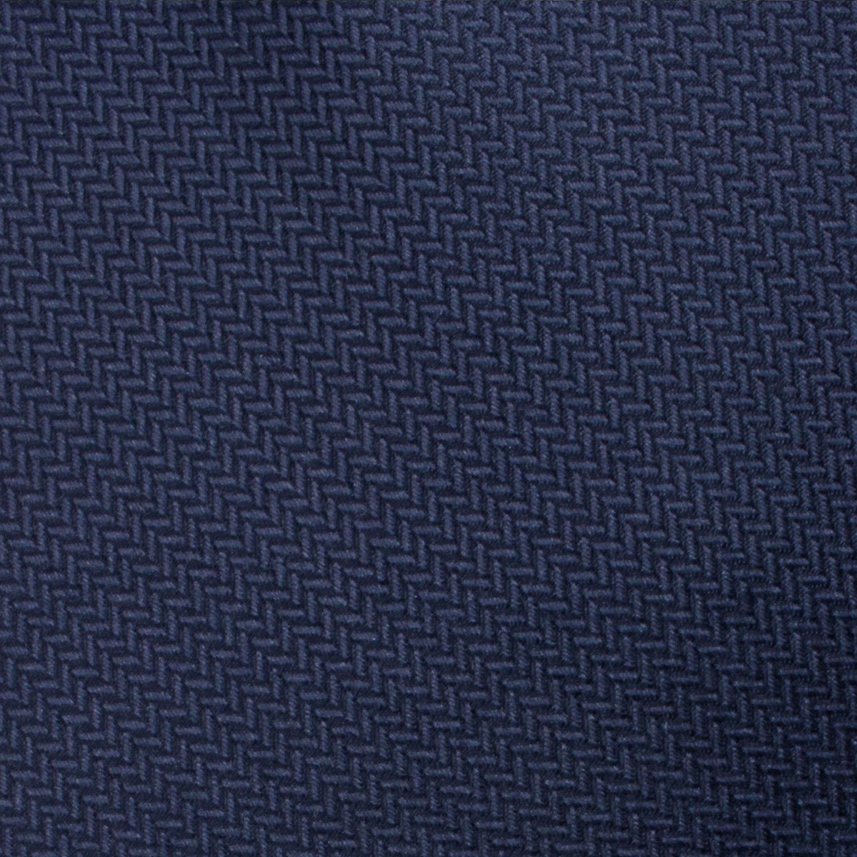 Navy Blue Diagonal Herringbone Fabric Swatch