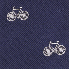 Navy Blue French Bicycle Pocket Square