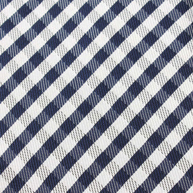 Navy Blue Gingham Pocket Square