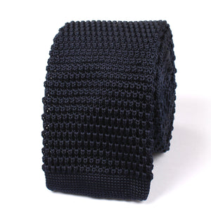 Navy Blue Knitted Tie