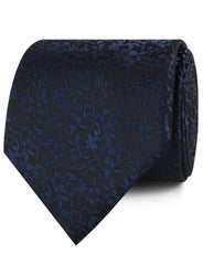 Navy Blue Liberty Floral Neckties