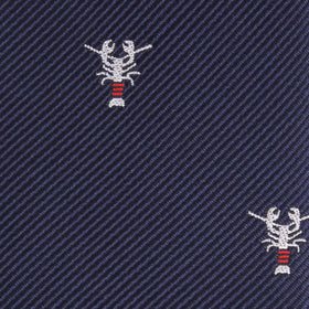 Navy Blue Lobster Pocket Square