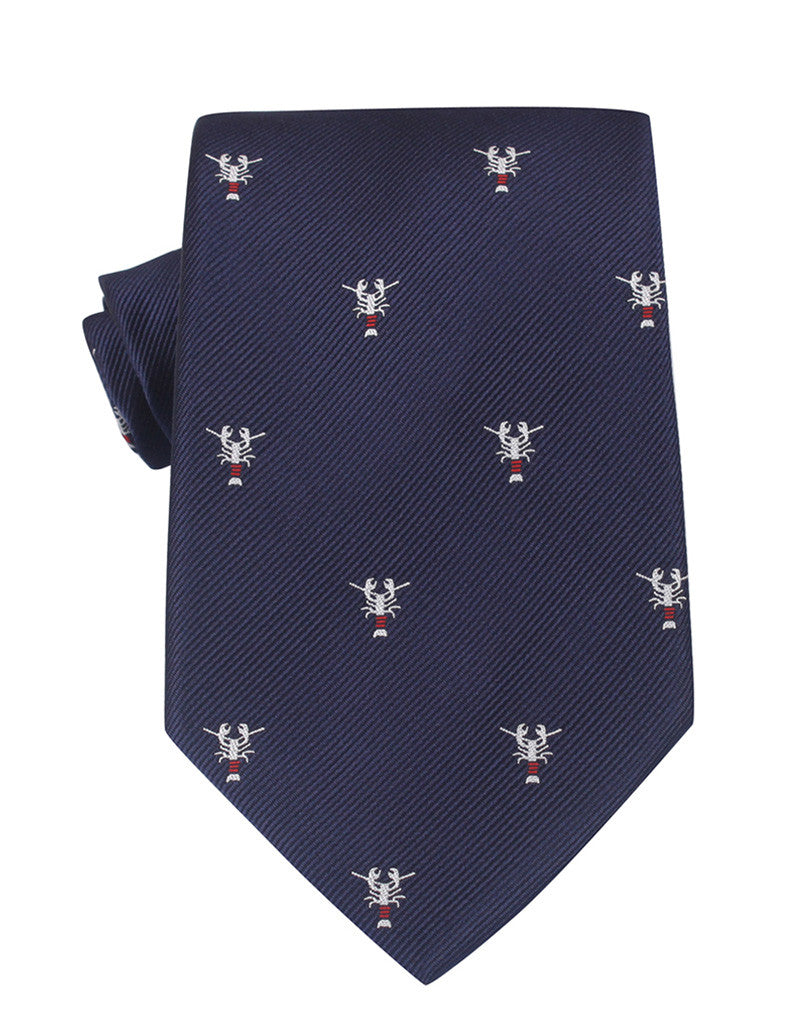 Navy Blue Lobster Necktie