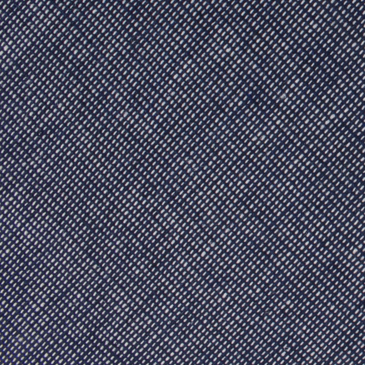 Navy Blue Needle Stitch Linen Necktie Fabric