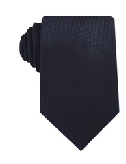 Navy Blue Oxford Stitch Necktie
