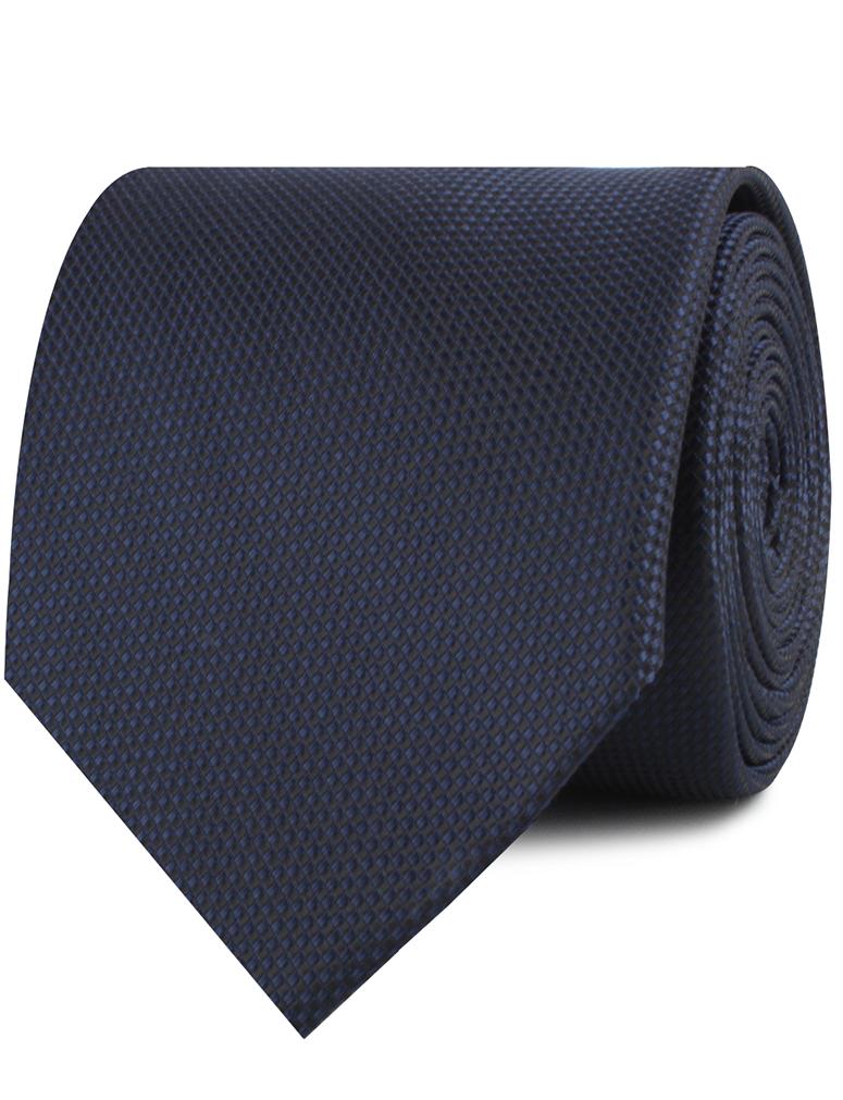 Navy Blue Oxford Stitch Neckties