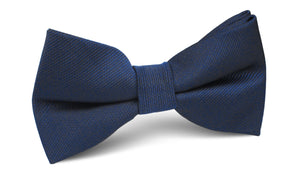 Navy Blue Weave Bow Tie