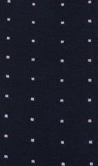 Navy Blue with Pink Dots Cotton-Blend Socks